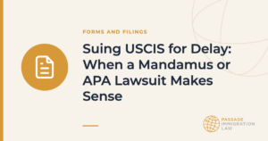 Suing USCIS for Delay: When a Mandamus or APA Lawsuit Makes Sense