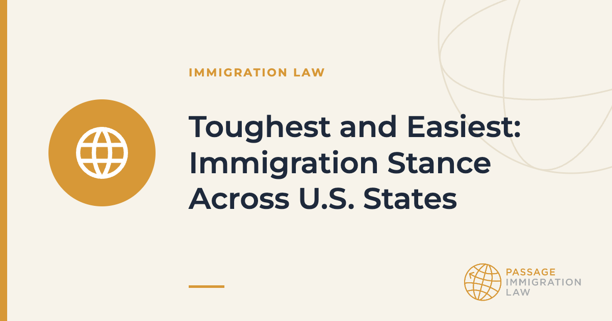 Toughest and Easiest: Immigration Stance Across U.S. States